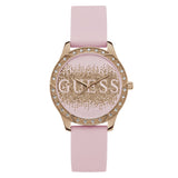Guess 38 mm Pink Dial Women Analog Watch U1356L3M