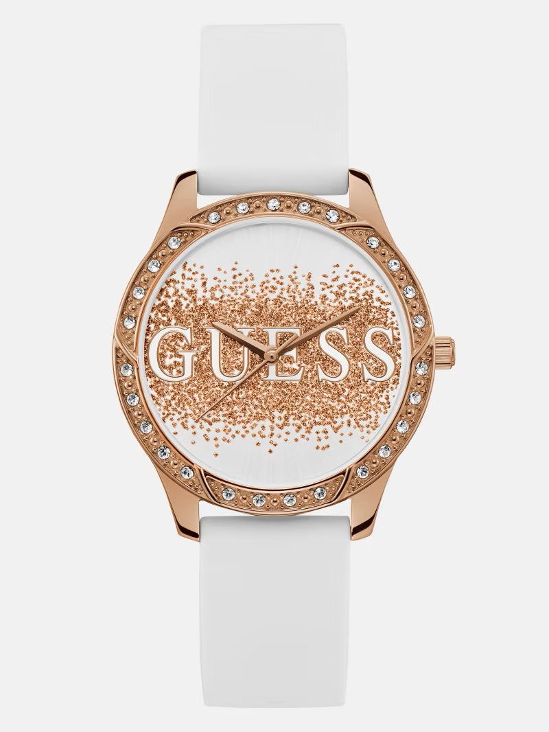 Guess 38 mm White Dial Women Watch U1356L4M