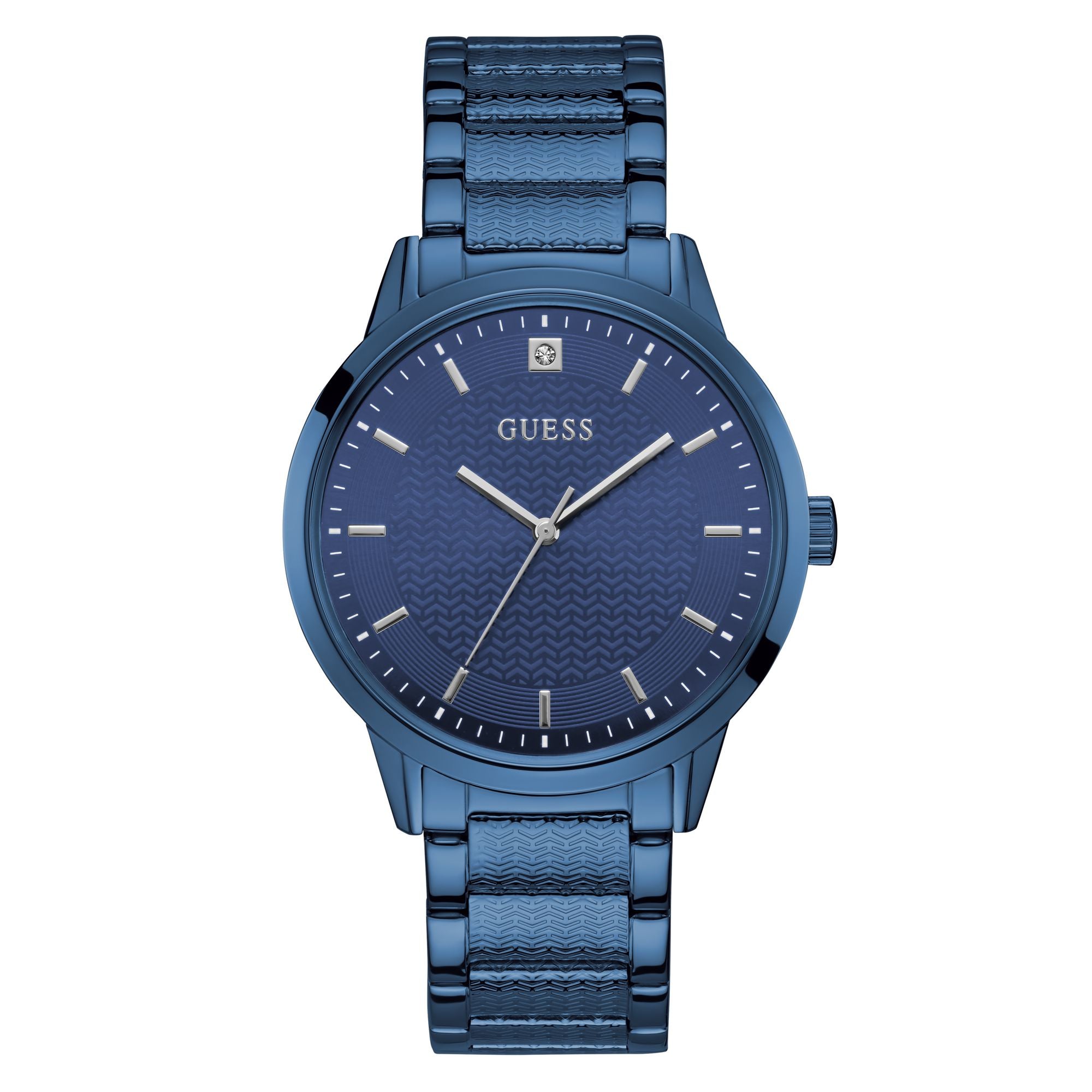 Guess 42 mm Blue Dial Men Analog Watch U1362G4M