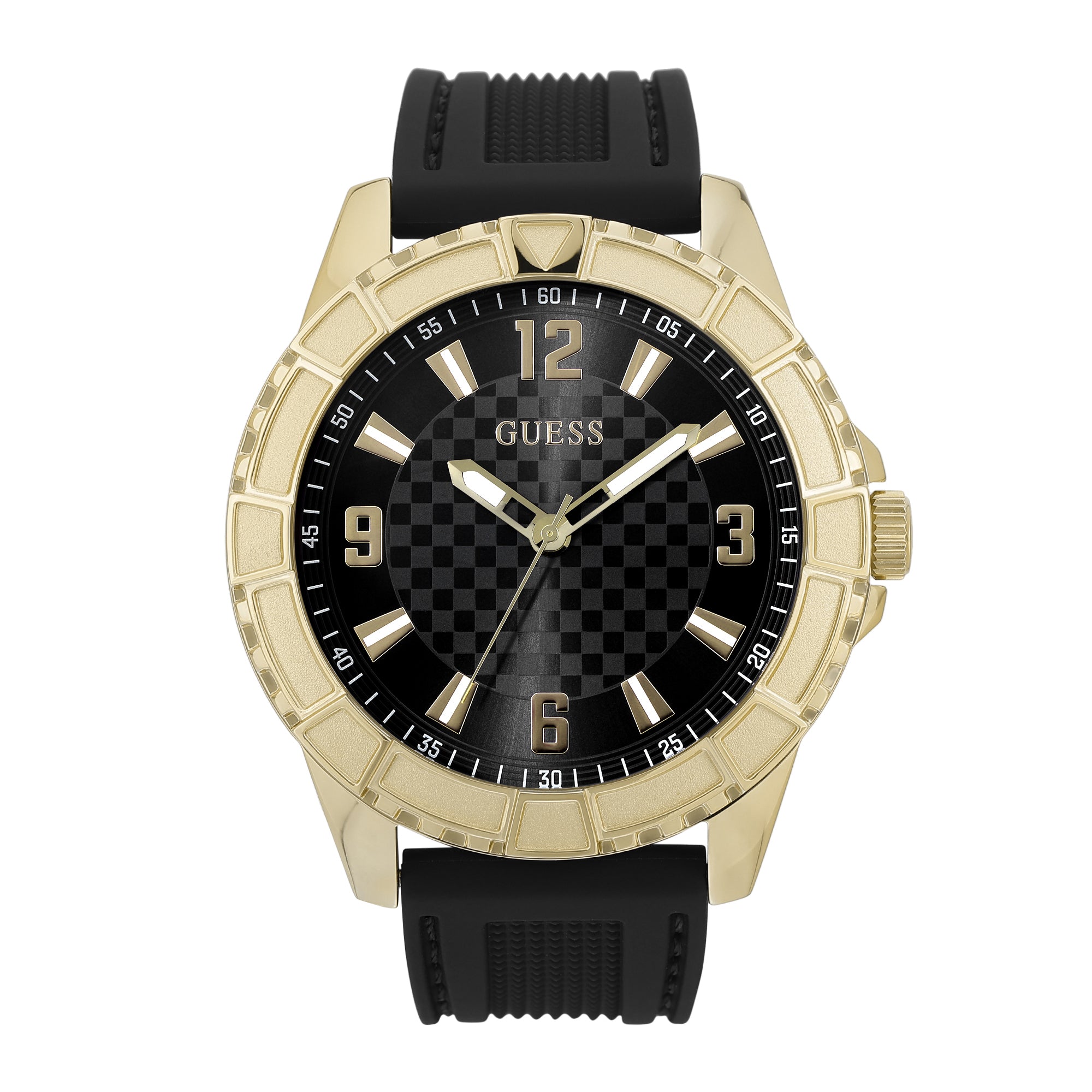 Guess 50 mm Black Dial Men Watch U1364G1M