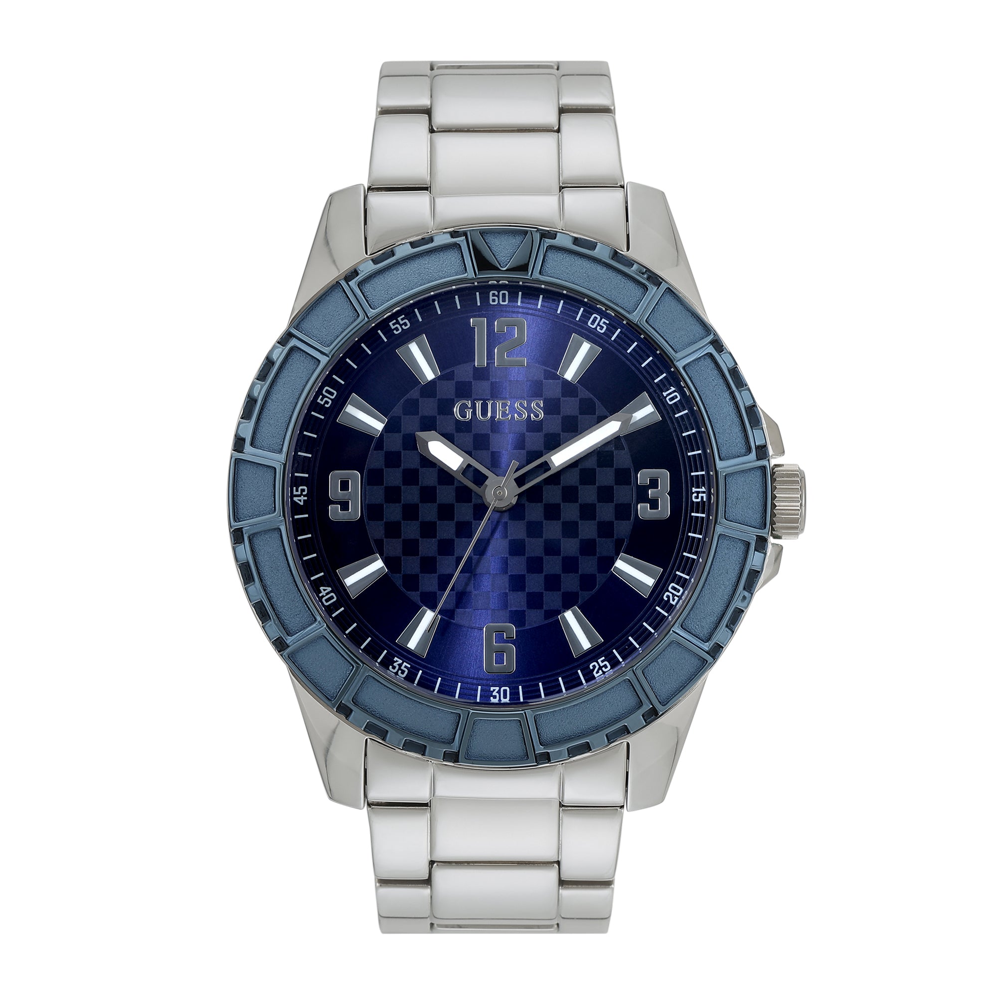 Guess 50 mm Blue Dial Men Watch U1365G2M