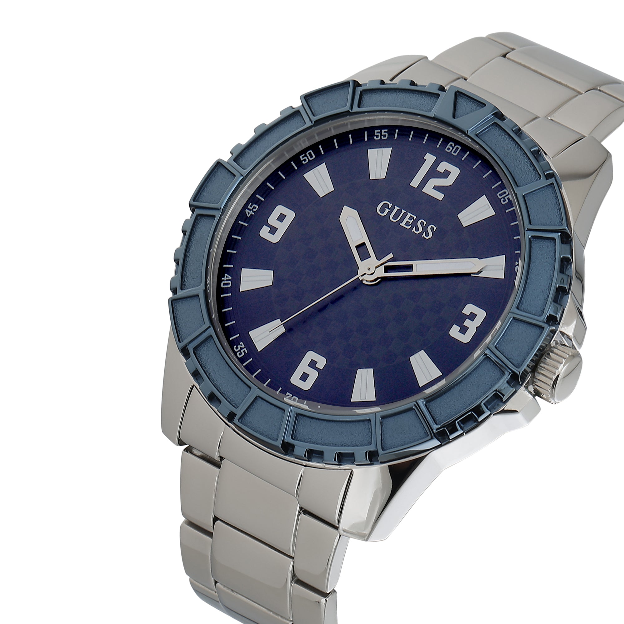 Guess 50 mm Blue Dial Men Watch U1365G2M