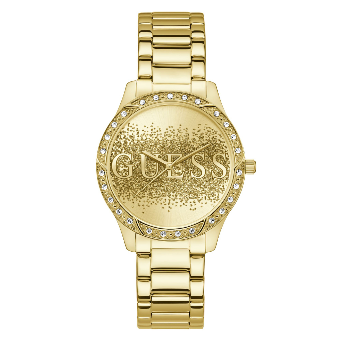 Guess 38 mm Gold Dial Women Analog Watch U1372L2M