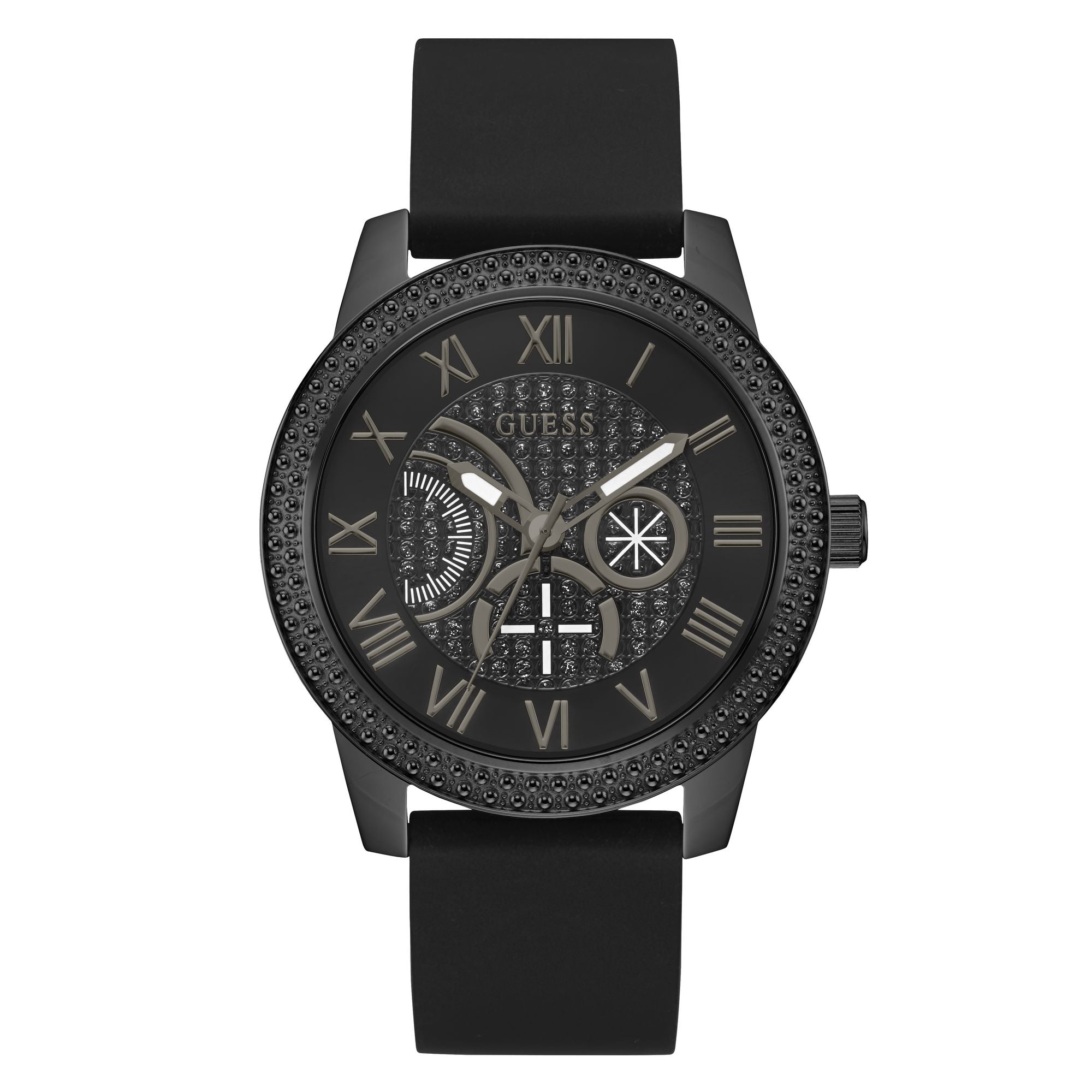 Guess Black Dial Men Analog Watch U1378G2M