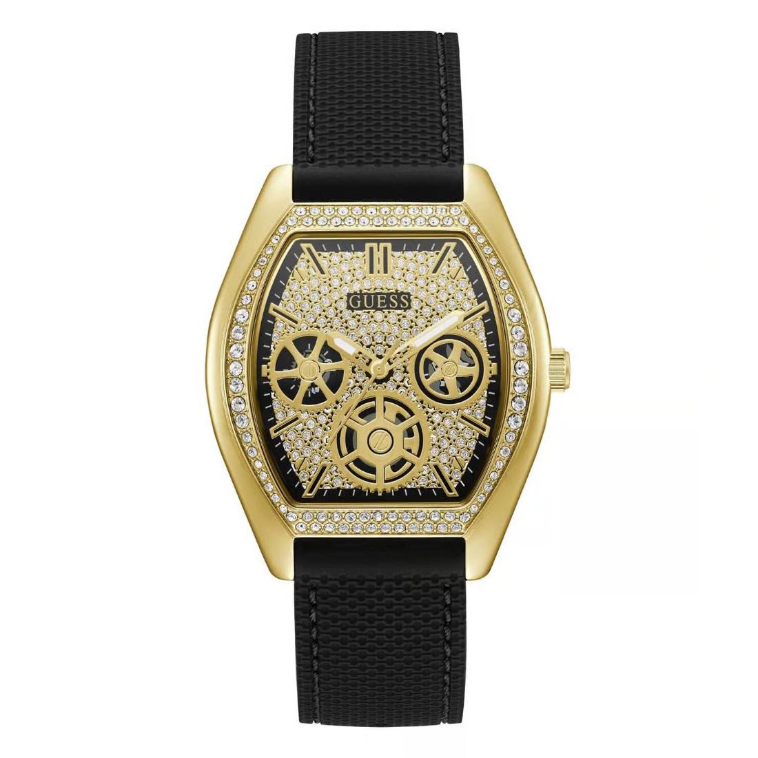 Guess Black Dial Men Analog Watch U1381G1M