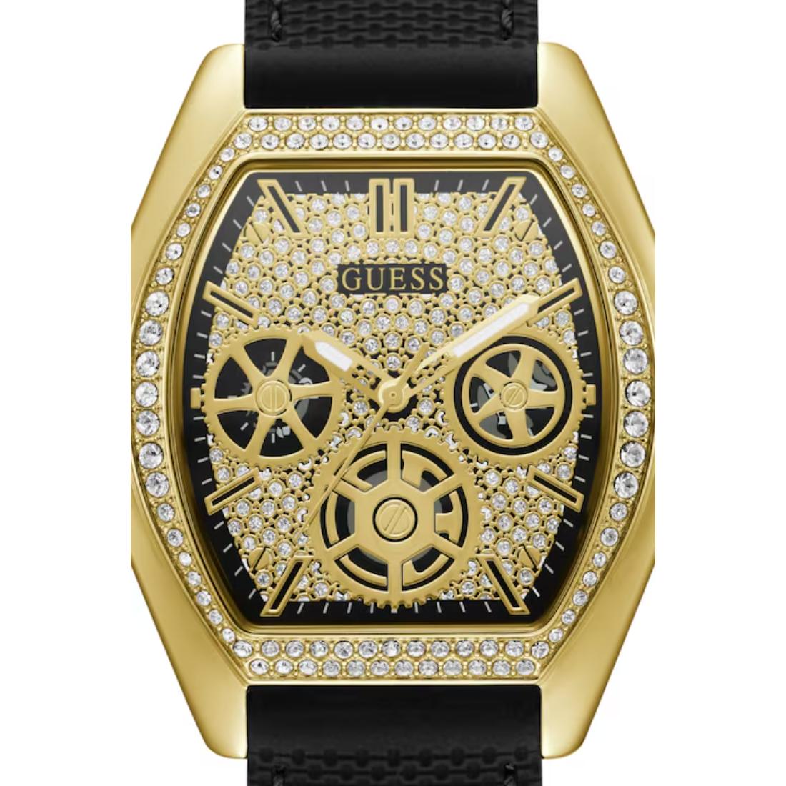 Guess Black Dial Men Analog Watch U1381G1M