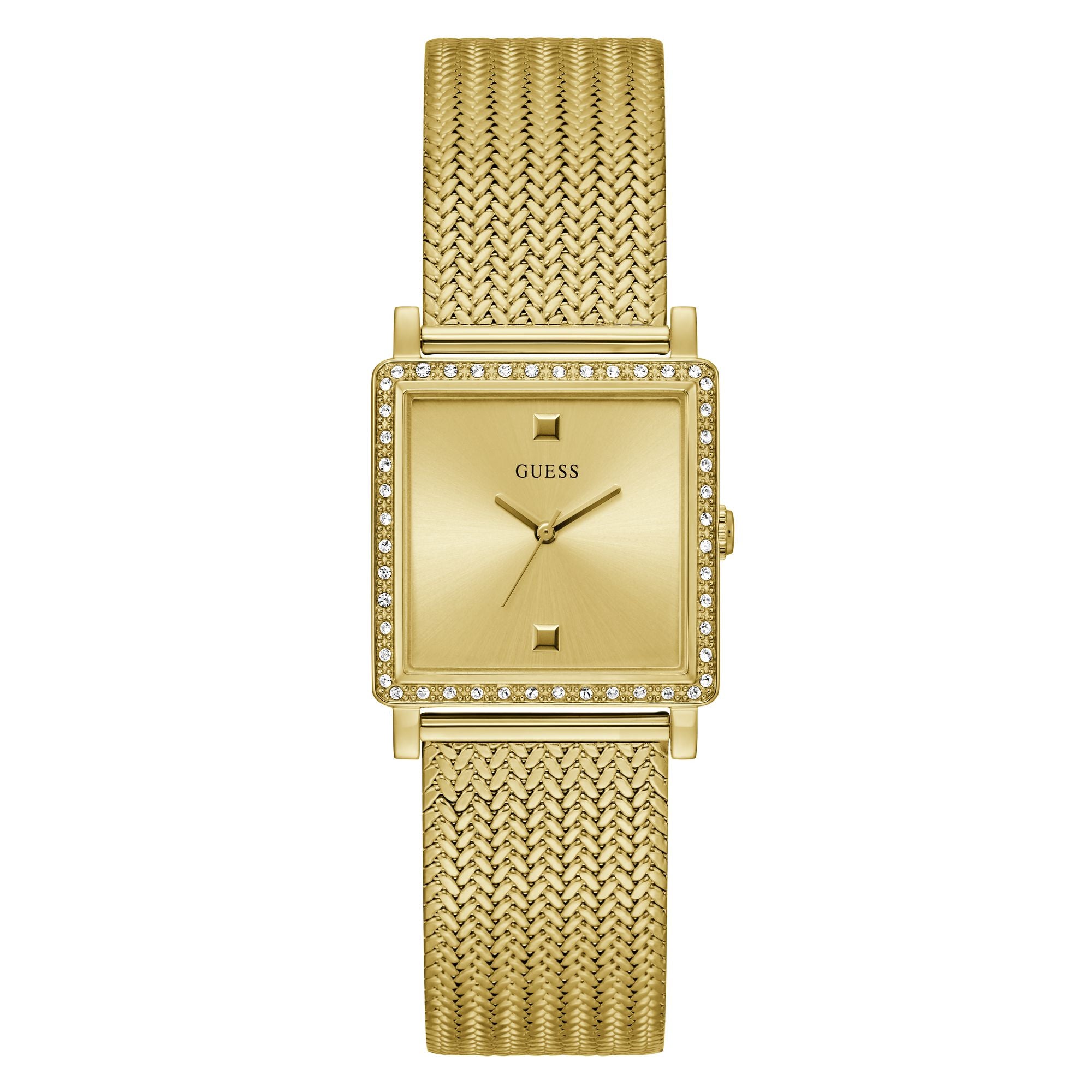 Guess Champagne Dial Women Analog Watch U1388L2M