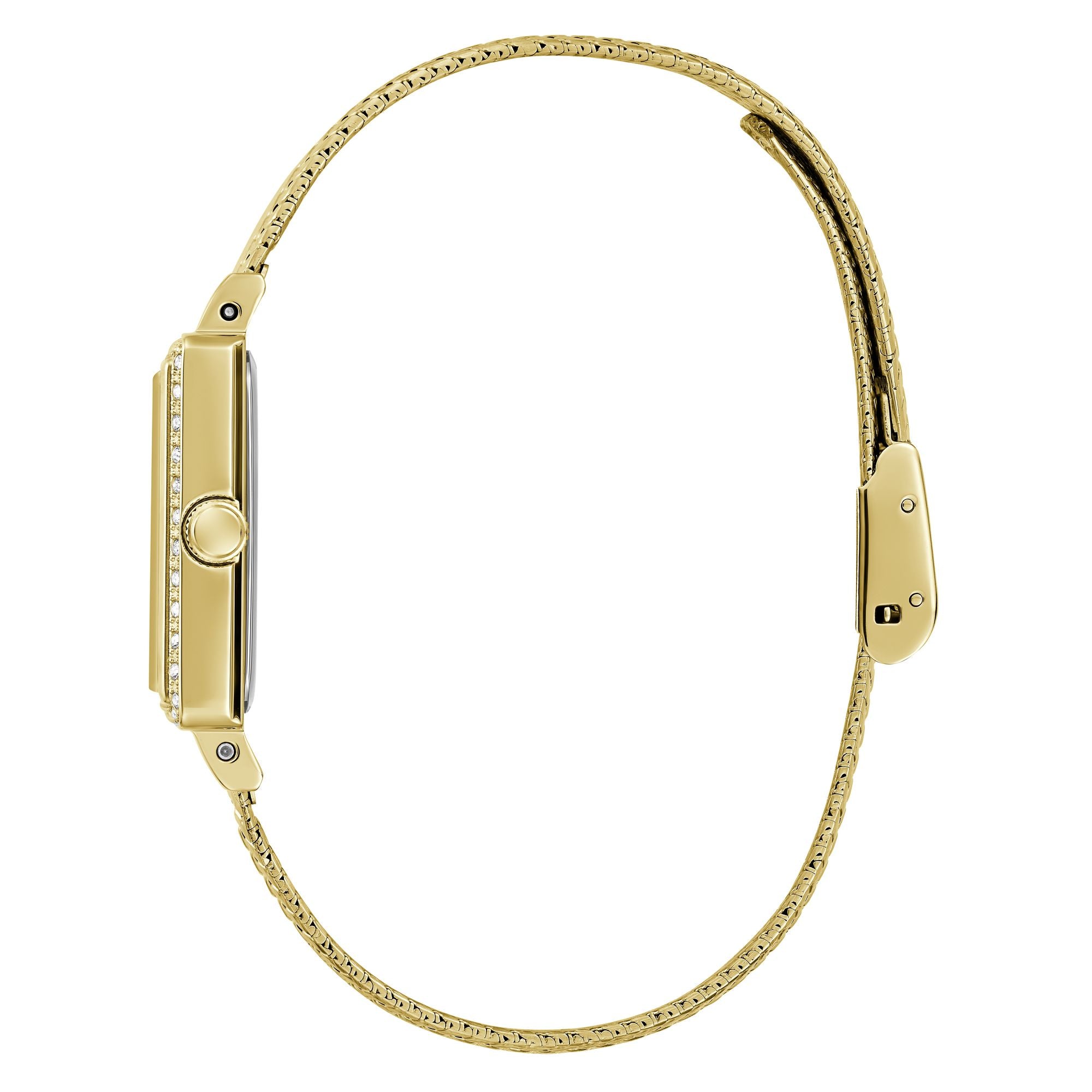 Guess Champagne Dial Women Analog Watch U1388L2M