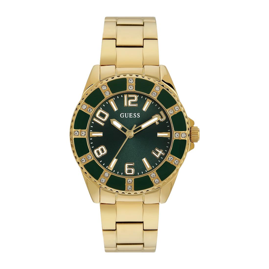 Guess Women 36 mm Green Dial Analog Watch U1391L3M