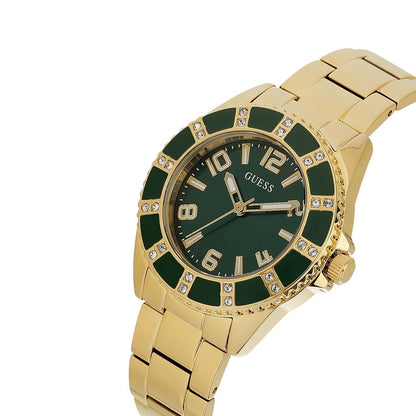 Guess Women 36 mm Green Dial Analog Watch- U1391L3M