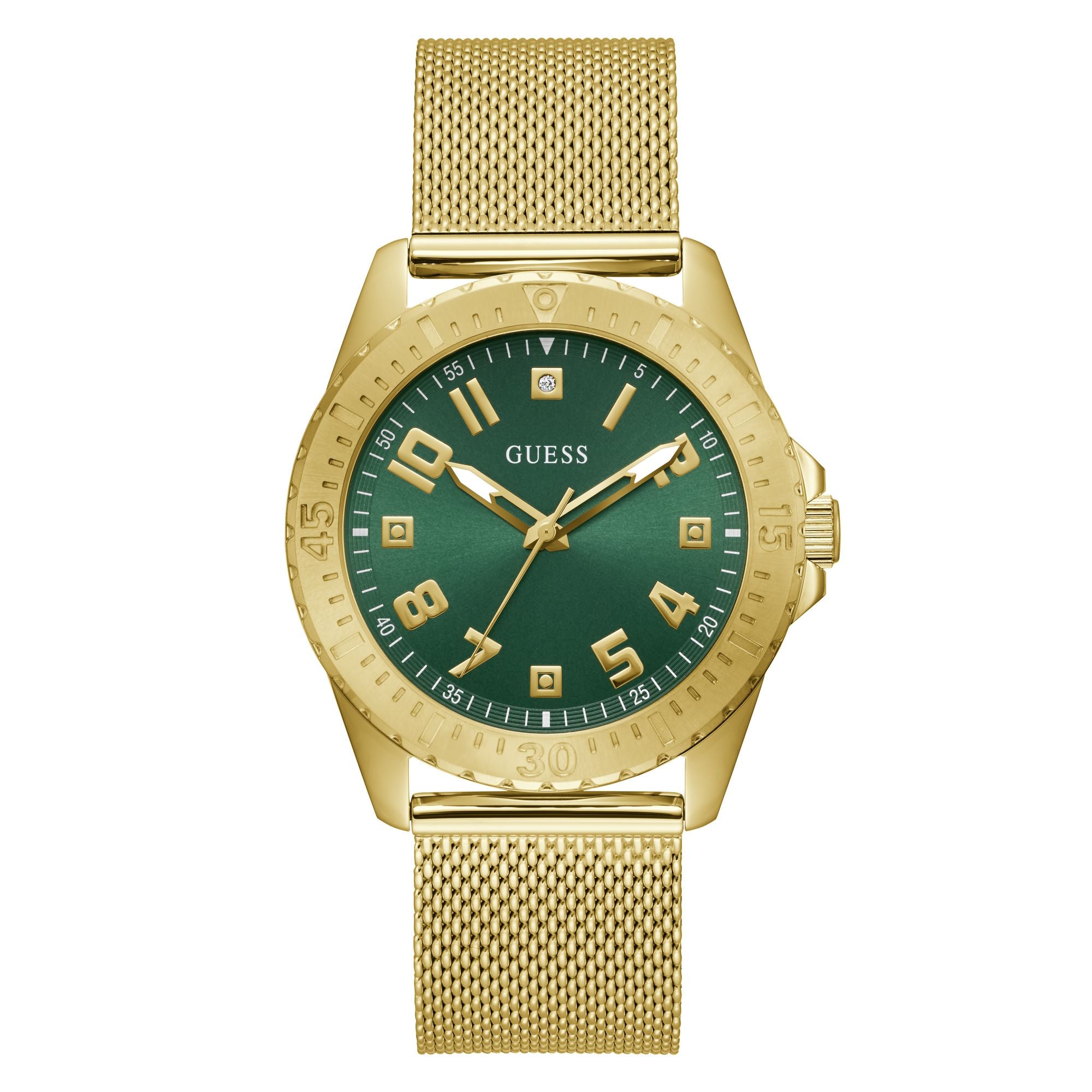 Guess Green Dial Men Analog Watch U1393G2M