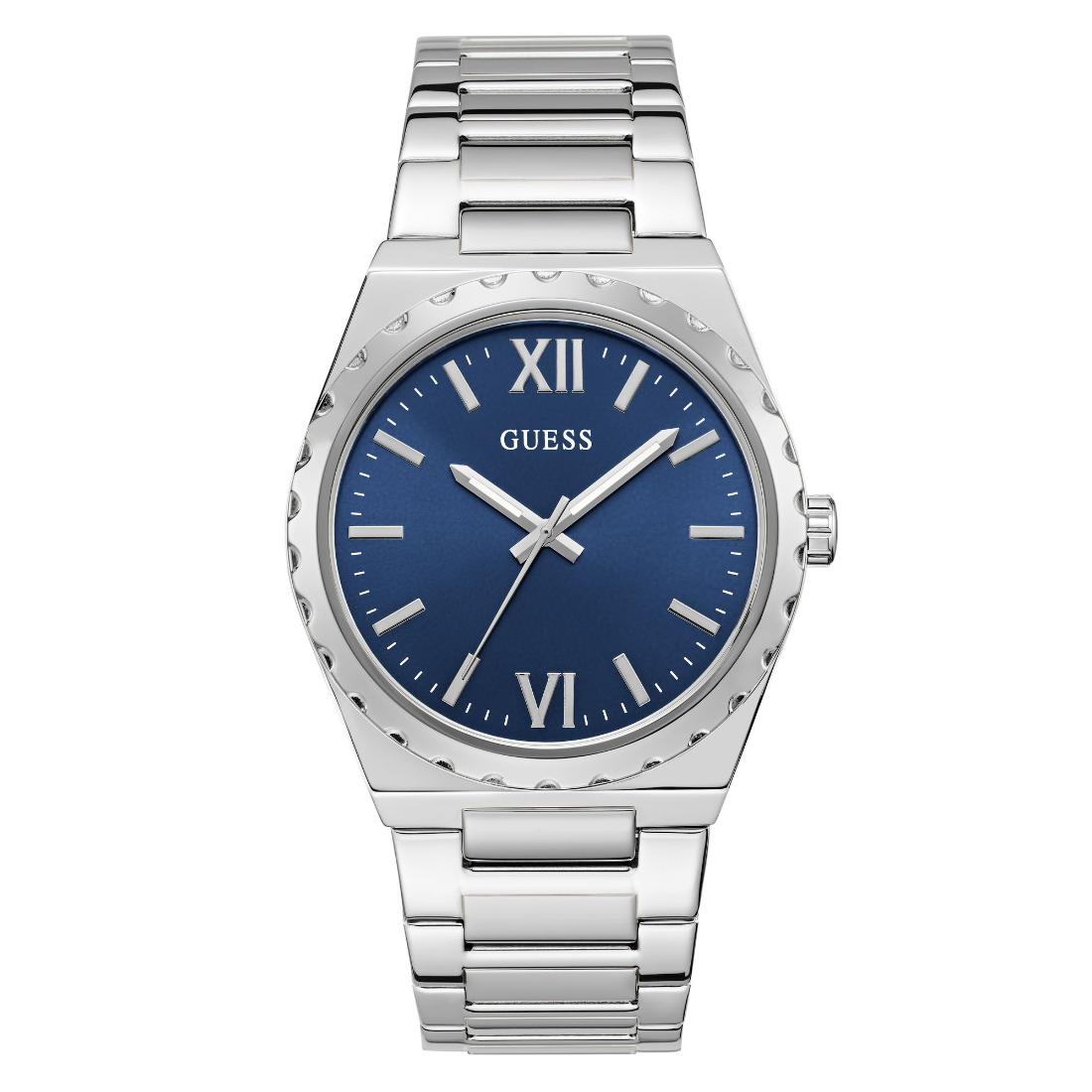Guess Dress 42 mm Blue Dial Men Analog Watch U1394G5M