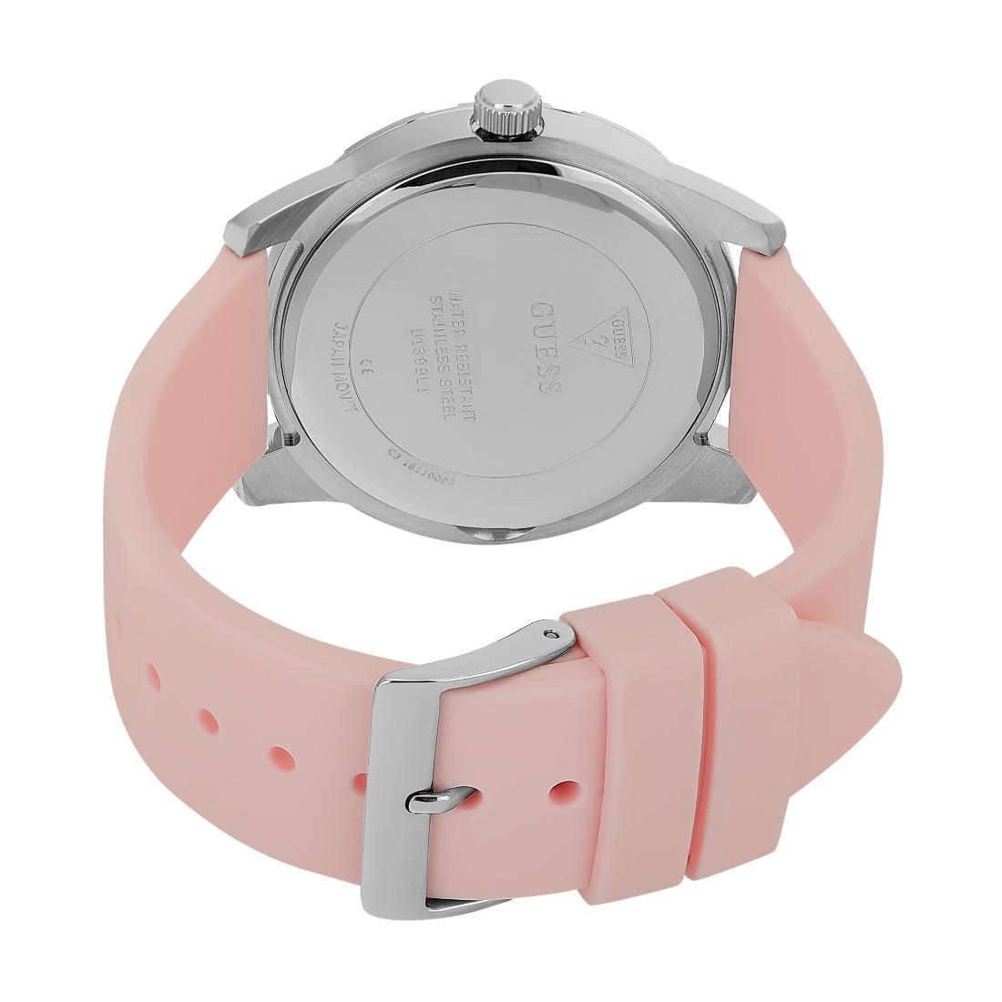 Guess Women 40 mm Silver Dial Analog Watch U1399L1M
