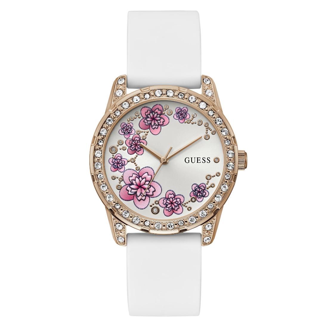 Guess Women 40 mm White Dial Analog Watch U1399L2M