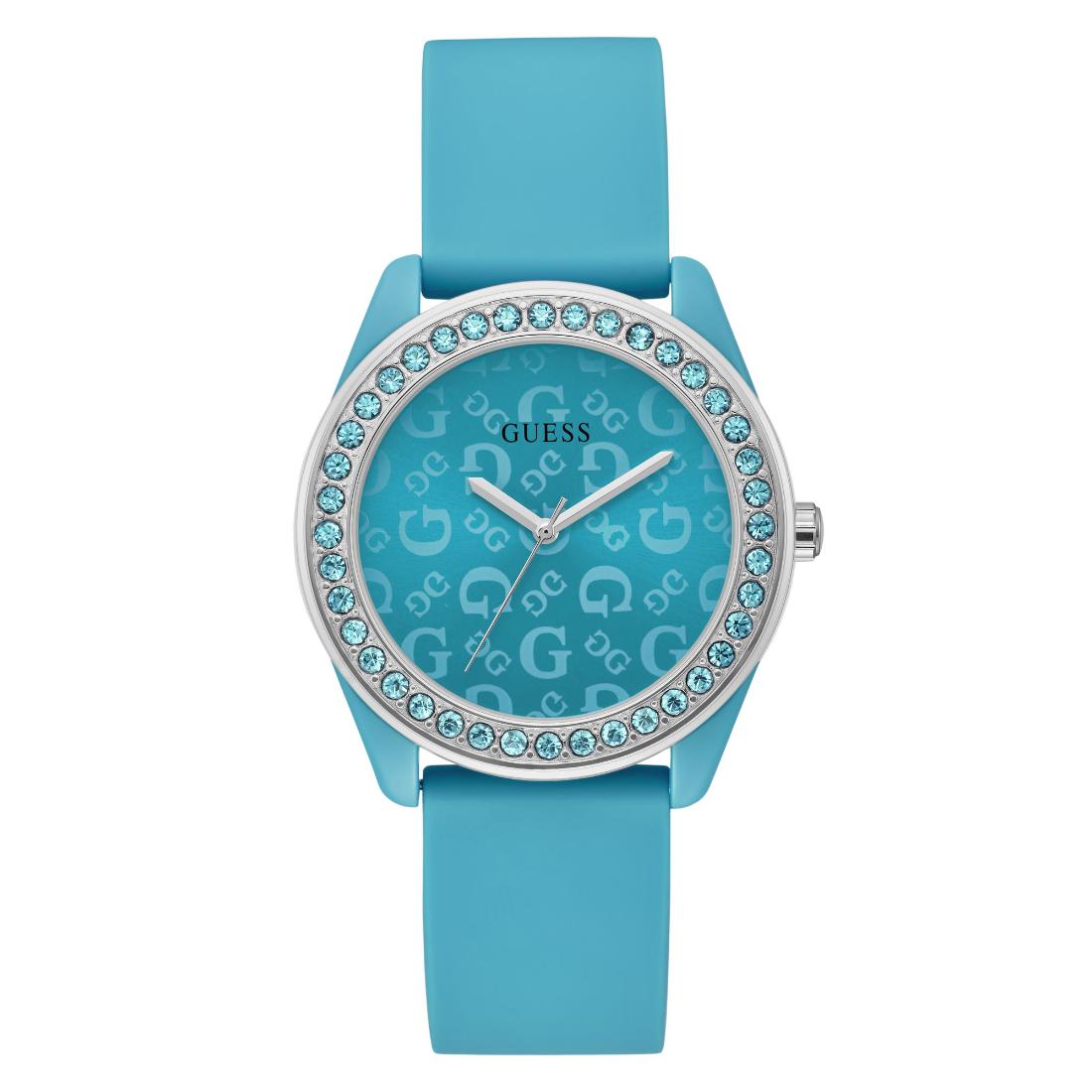 Guess Women 40 mm Blue Dial Analog Watch U1401L2M