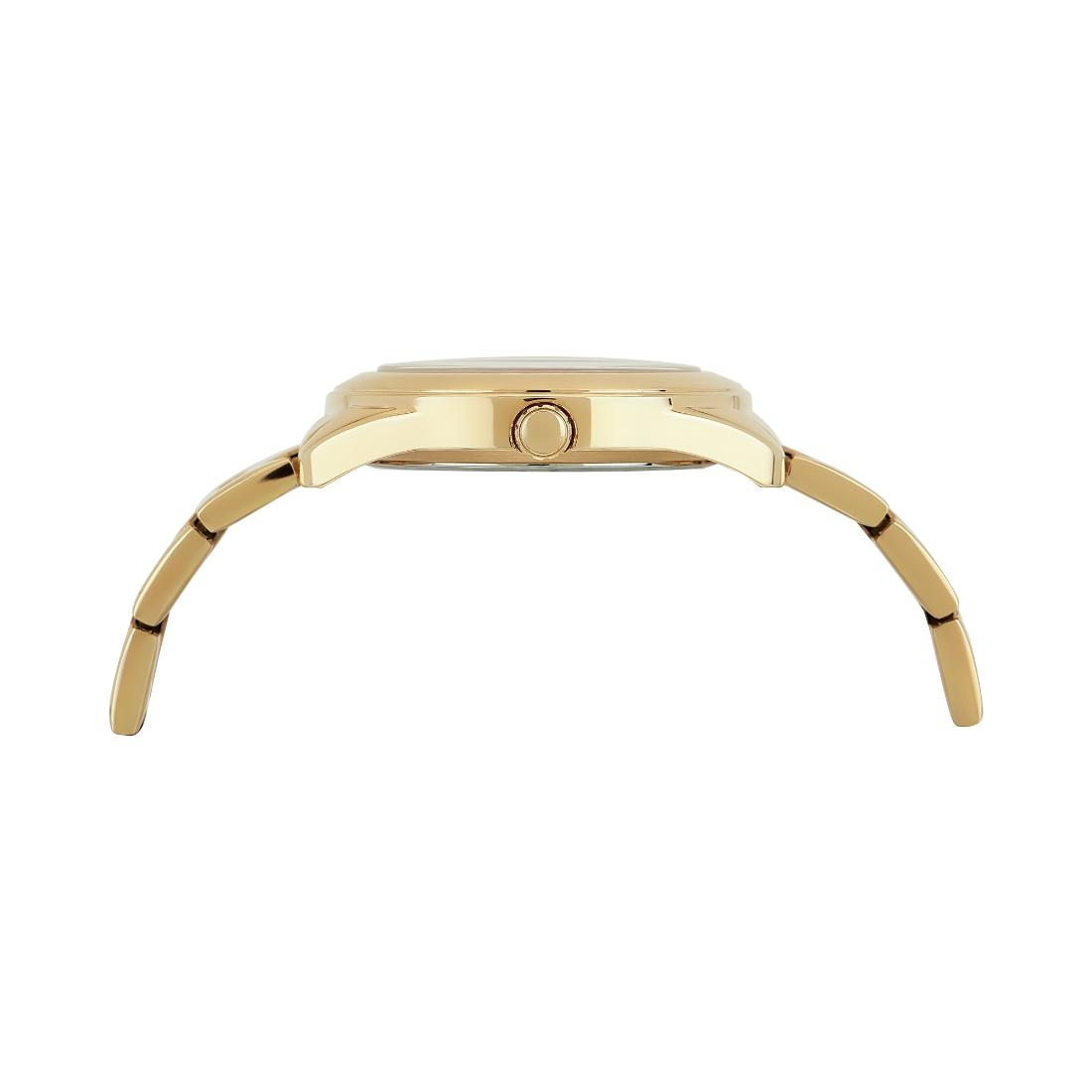 Guess Women 40 mm Gold Dial Analog Watch U1402L2M