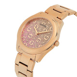 Guess Women 40 mm Rose Gold Dial Analog Watch U1402L3M