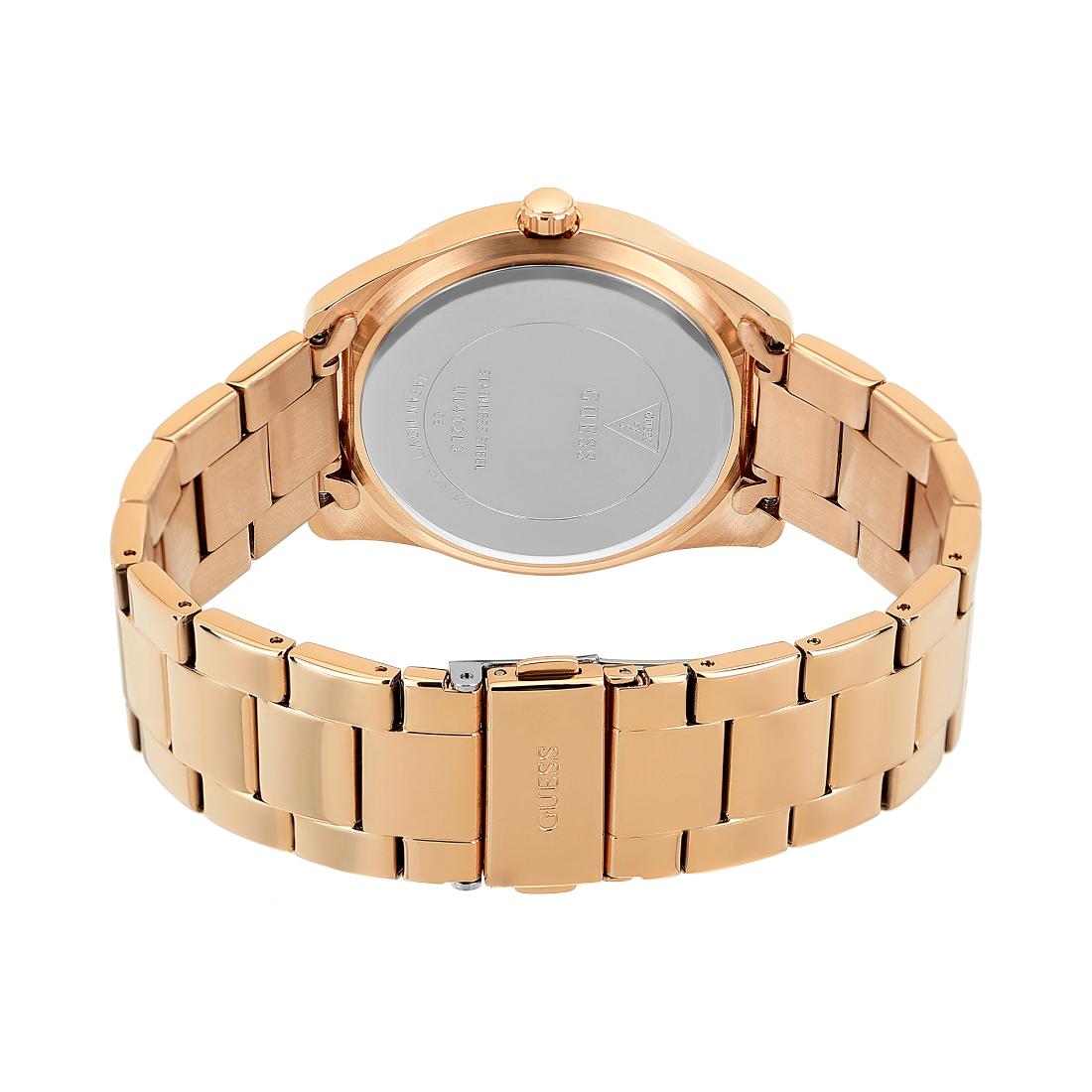 Guess Women 40 mm Rose Gold Dial Analog Watch U1402L3M