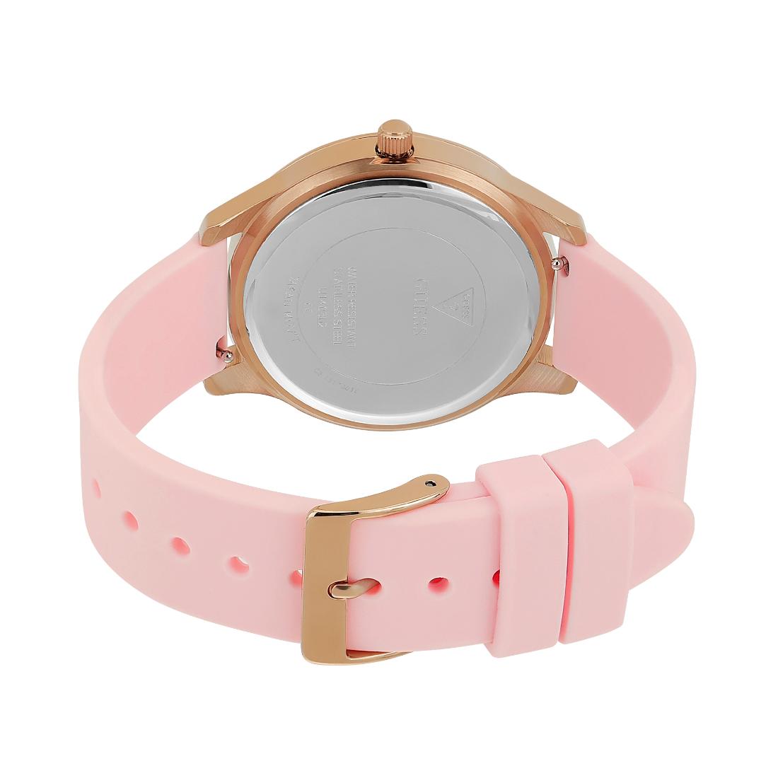 Guess Women 38.5 mm Rose Gold Dial Analog Watch U1403L2M