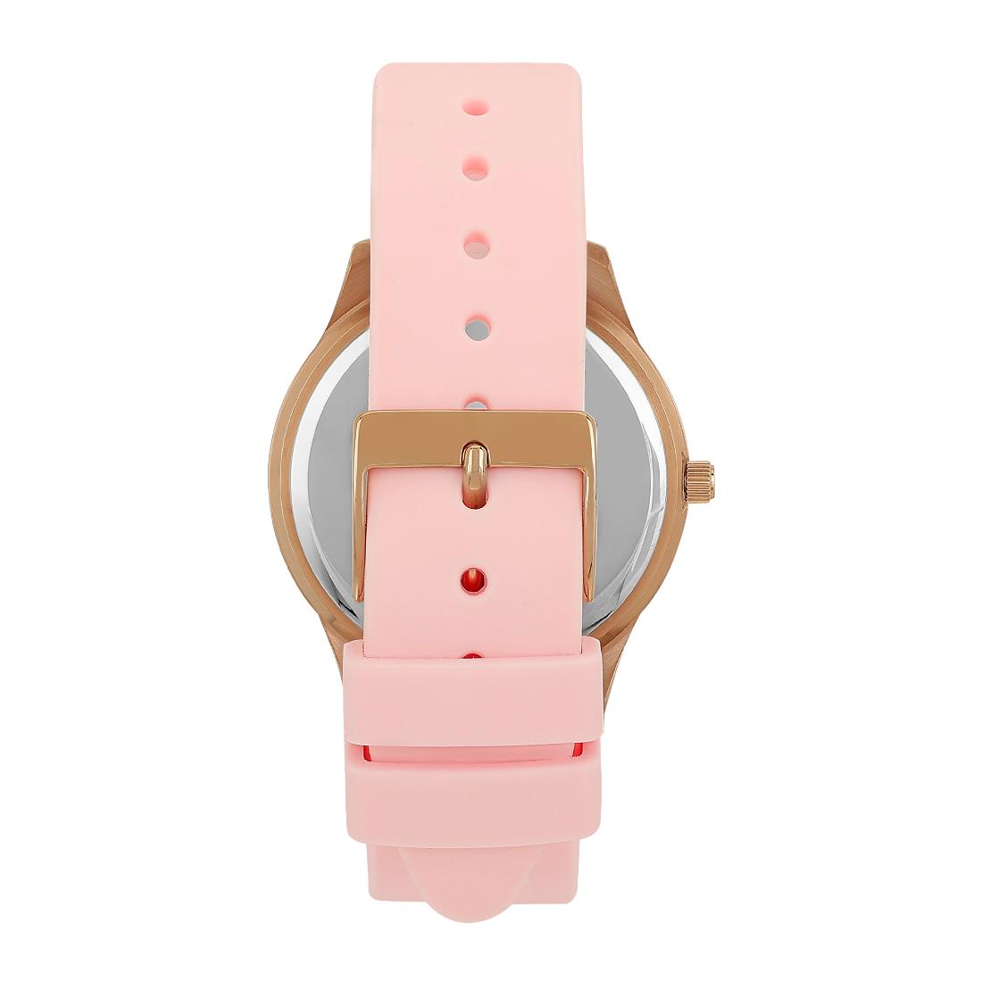 Guess Women 38.5 mm Rose Gold Dial Analog Watch U1403L2M