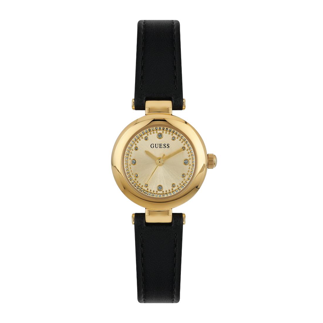 Guess Women 22.5 mm Gold Dial Analog Watch- U1404L1M