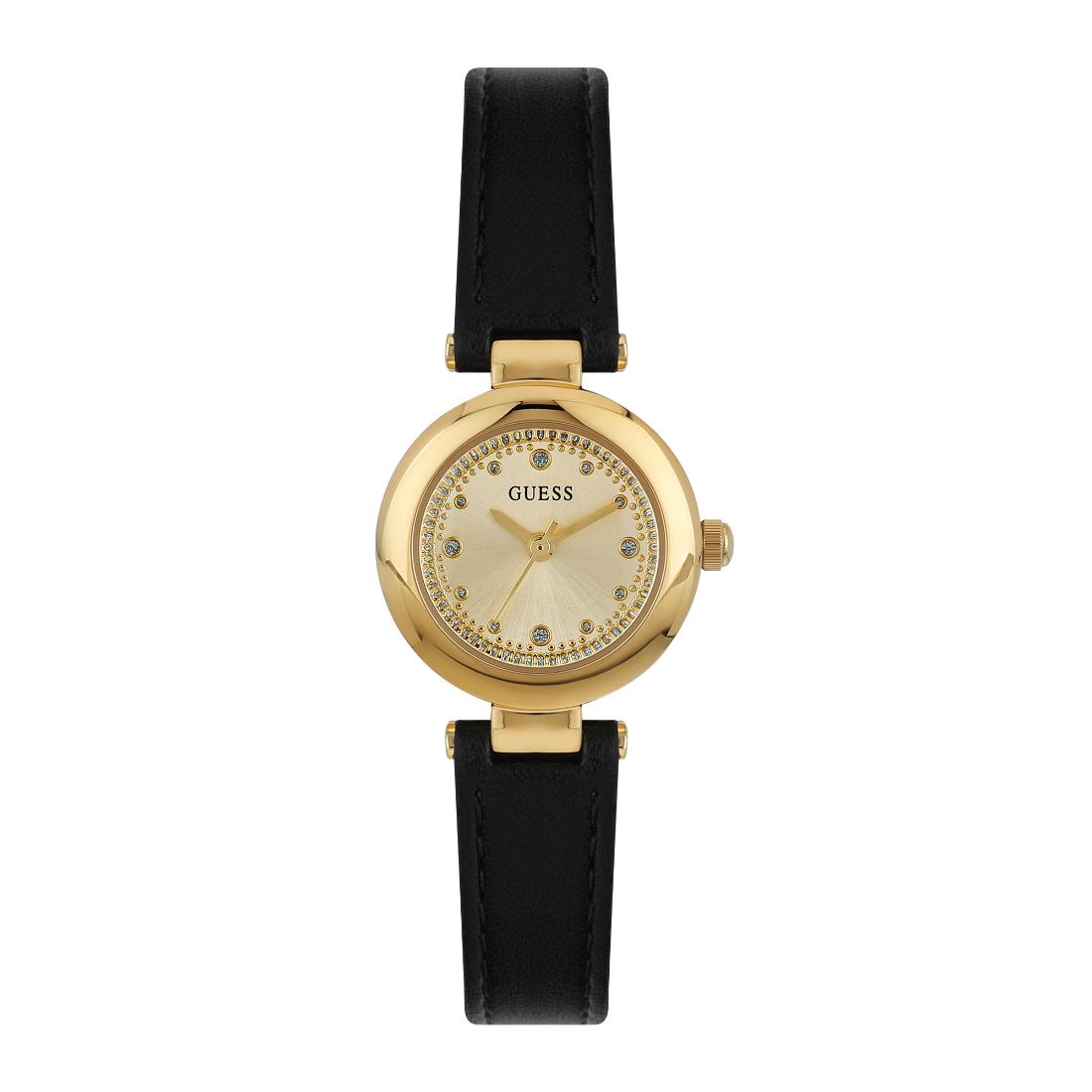 Guess Women 22.5 mm Gold Dial Analog Watch U1404L1M