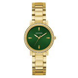Guess Spiral 34 mm Green Dial Women Analog Watch U1405L4M