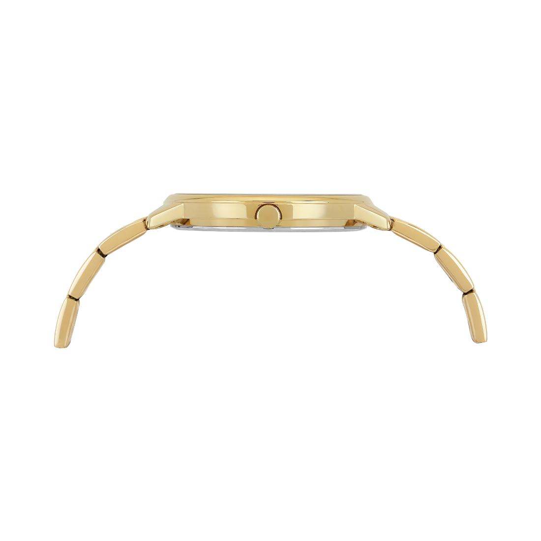 Guess Women 42 mm Gold Dial Analog Watch U1406L2M