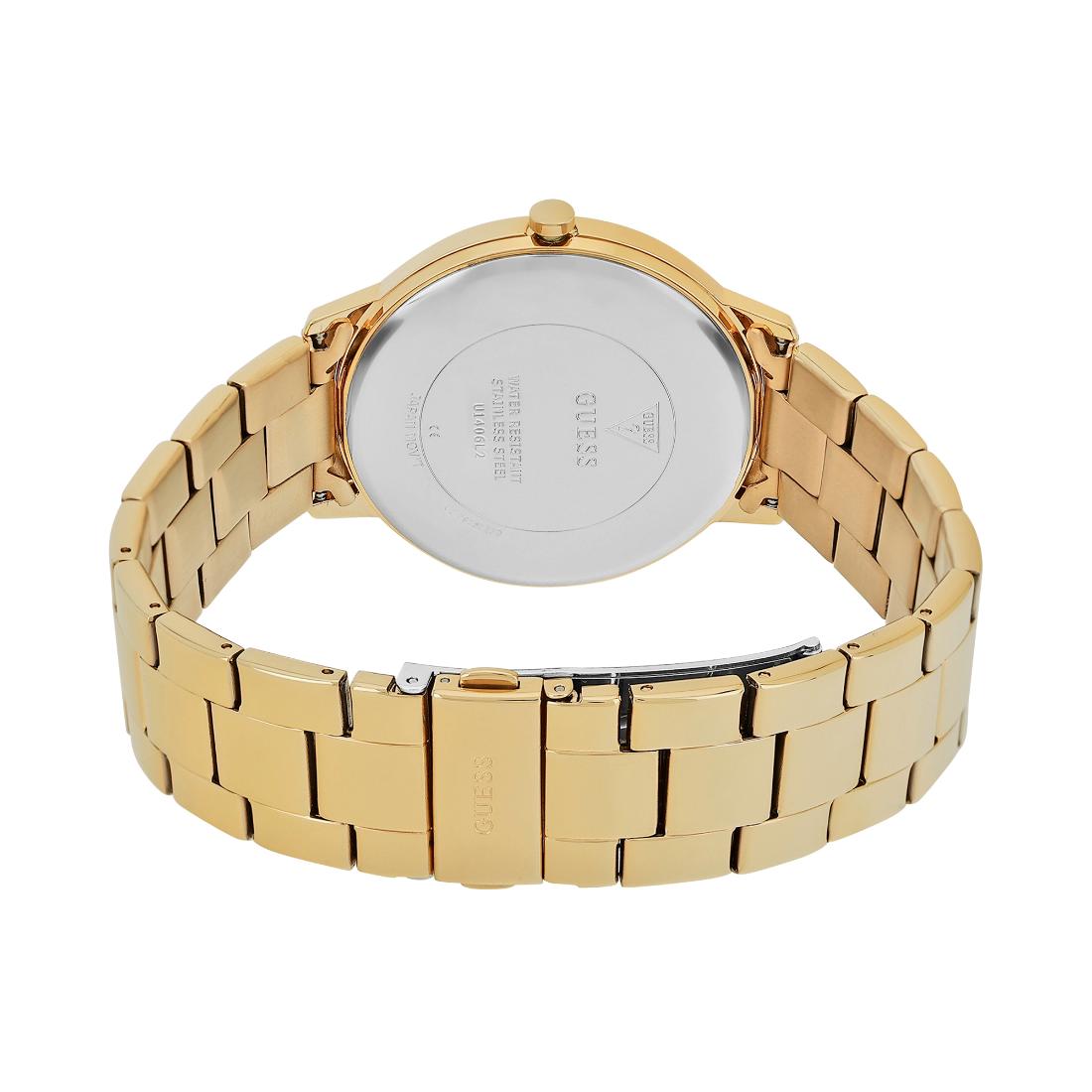 Guess Women 42 mm Gold Dial Analog Watch U1406L2M