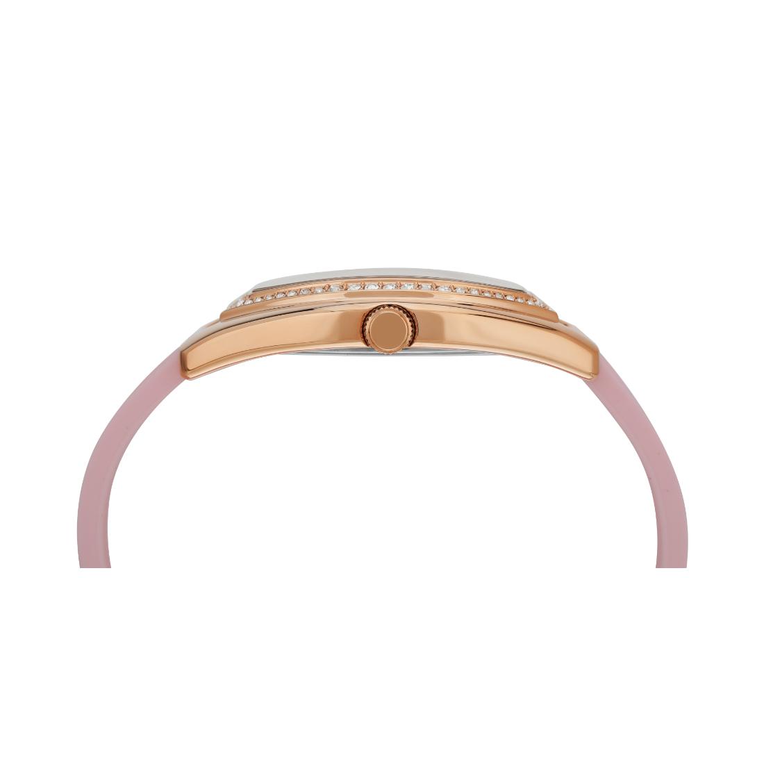 Guess Women 39.5 mm Pink Dial Analog Watch U1407L2M
