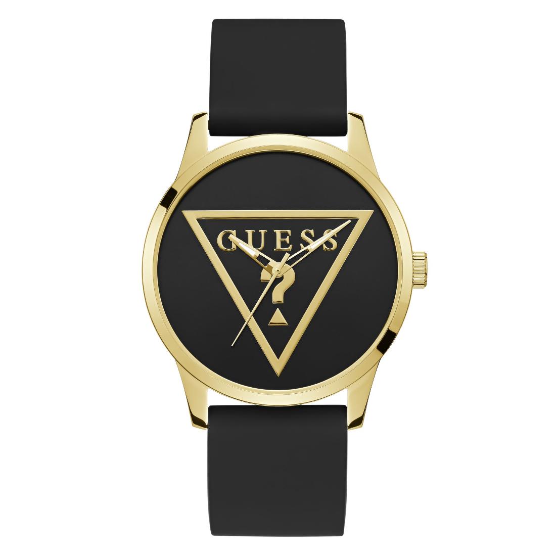Guess Men 43 mm Black Dial Analog Watch U1409G2M