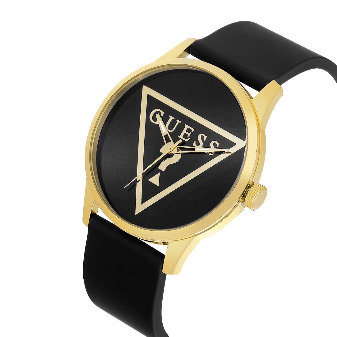 Guess Men 43 mm Black Dial Analog Watch U1409G2M
