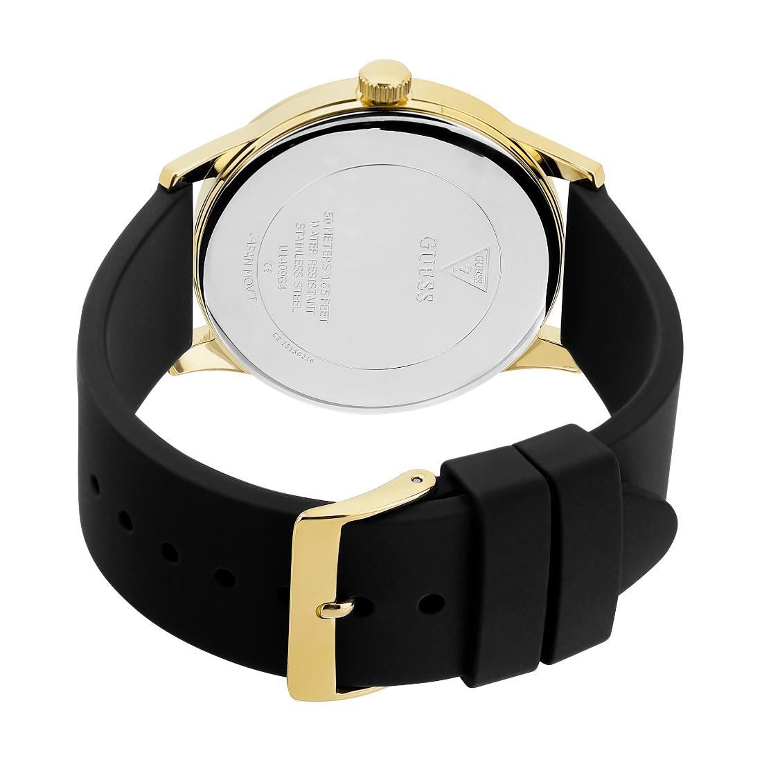 Guess Men 43 mm Black Dial Analog Watch U1409G2M