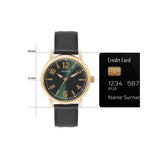 Guess Men 42 mm Size Green Dial Analog Watch U1410G2M