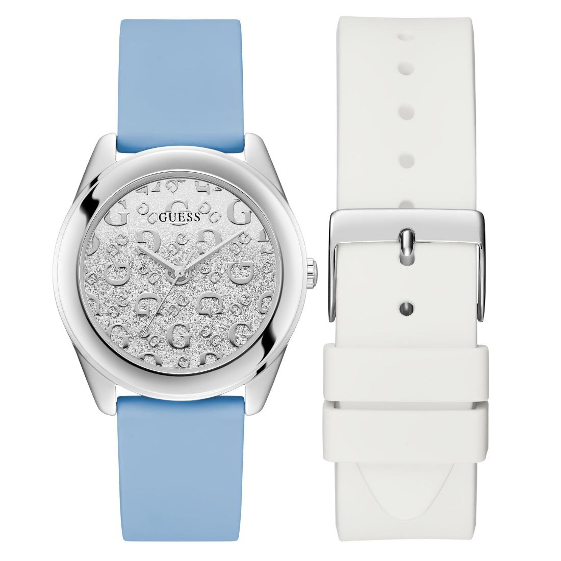 Guess Women 40 mm Silver Dial Analog Watch U1416L2M