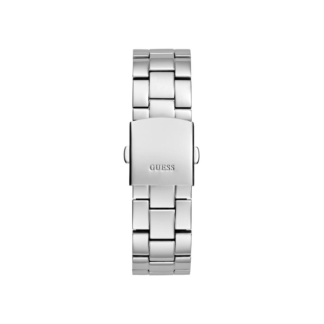 Guess Women 39.5 mm Size Silver Dial Rectangle Analog Watch - U1424L1M