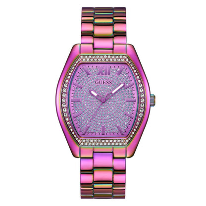 Guess Dignity 39.5 mm Size Purple Dial Women Analog Watch - U1424L3M