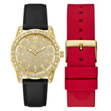 Guess Box Sets 40 mm Champagne Dial Women Analog Watch U1427L1M