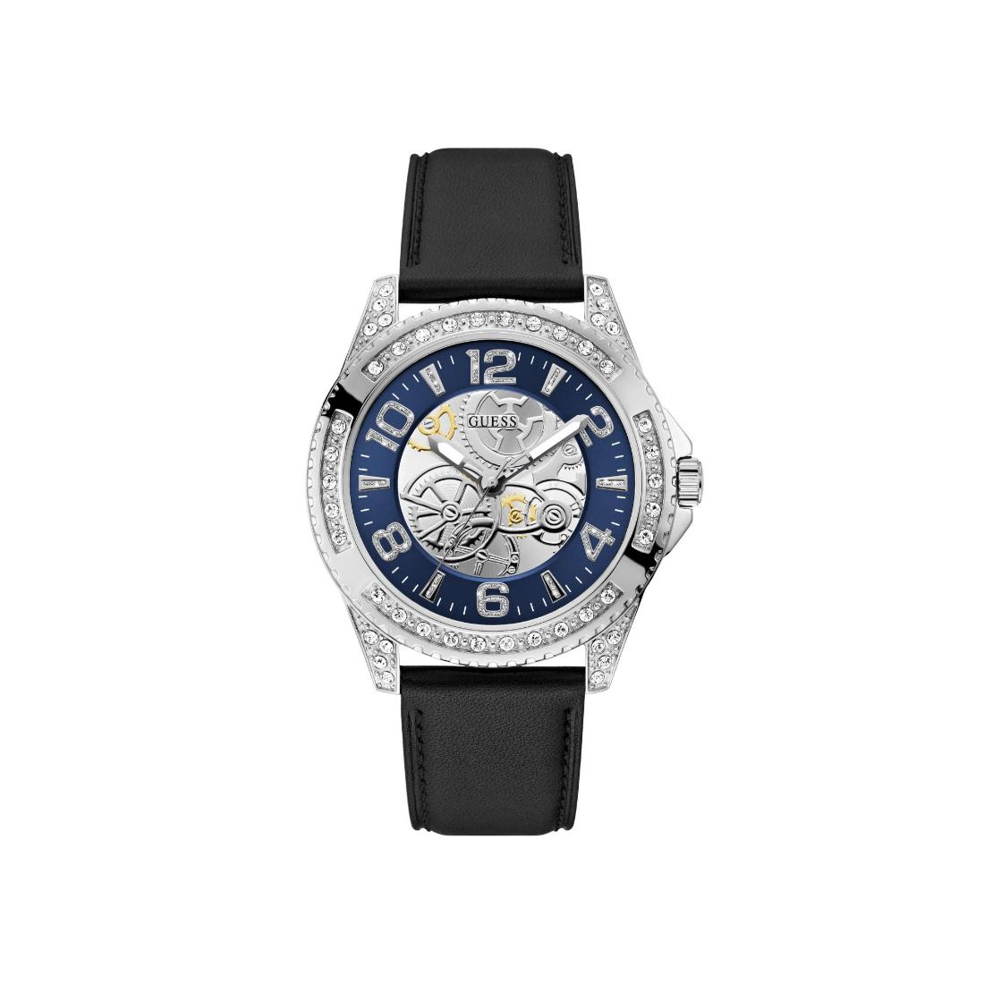 Guess Men 44 mm Size Blue Dial Round Analog Watch U1429G1M