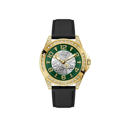 Guess Men 44 mm Size Green Dial Round Analog Watch - U1429G2M