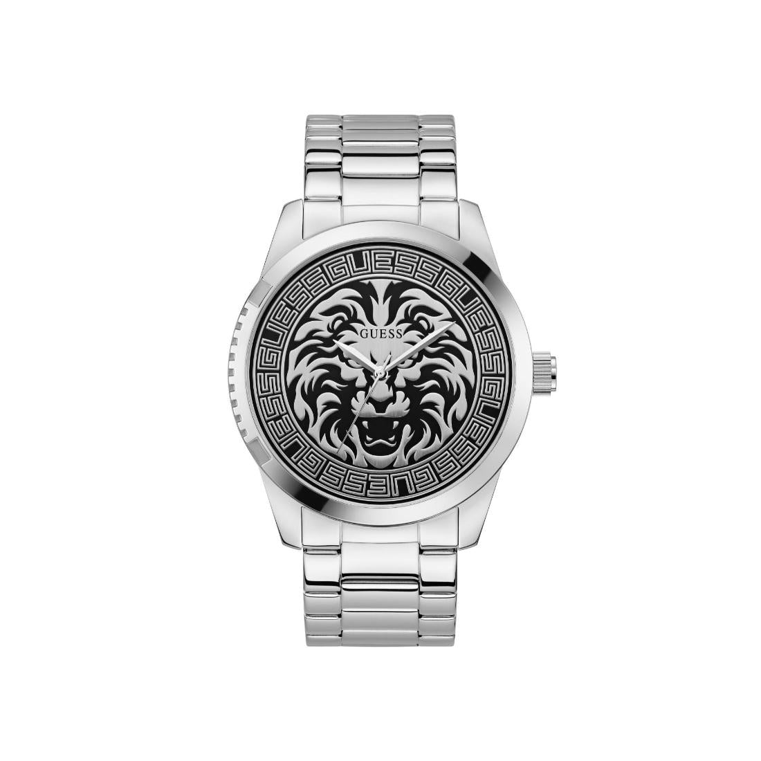 Guess Men 47 mm Size Black Dial Round Analog Watch U1431G1M