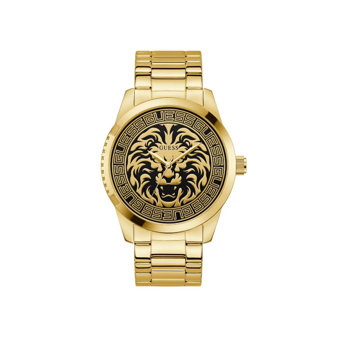 Guess Men 47 mm Size Black Dial Round Analog Watch U1431G2M