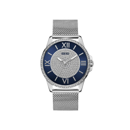 Guess Men 46 mm Size Blue Dial Round Analog Watch U1434G1M