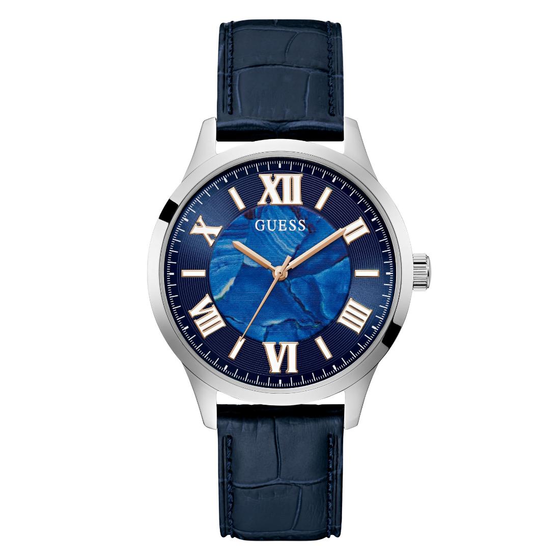 Guess Dress 42 mm Size Blue Dial Men Analog Watch U1435G1M