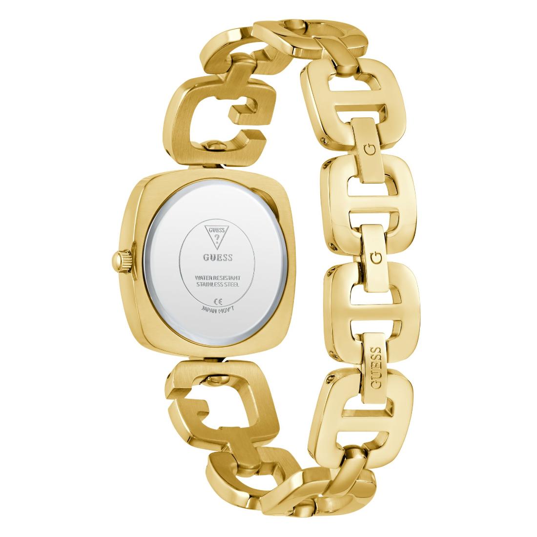Guess Bejeweled 30 mm White Dial Women Analog Watch U1441L2M