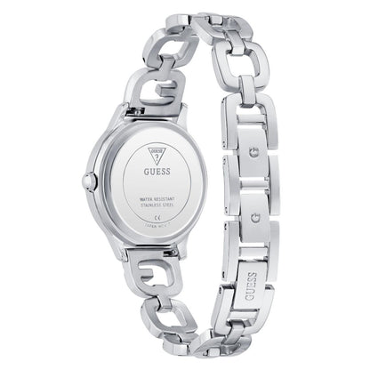 Guess Box Sets 30 mm Silver Dial Women Analog Watch- U1448L1M