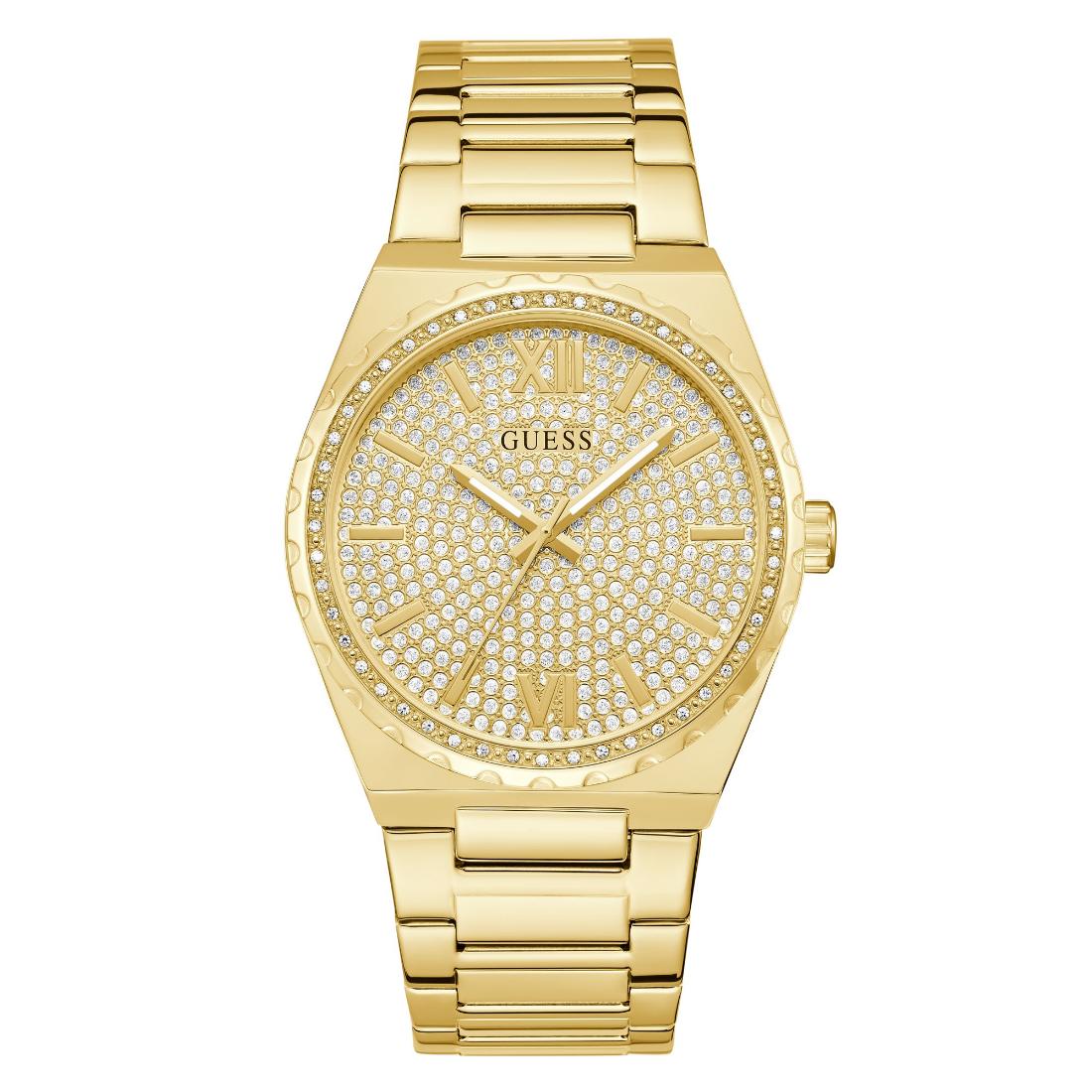 Guess Trend 42 mm Champagne Dial Men Analog Watch U1449G2M