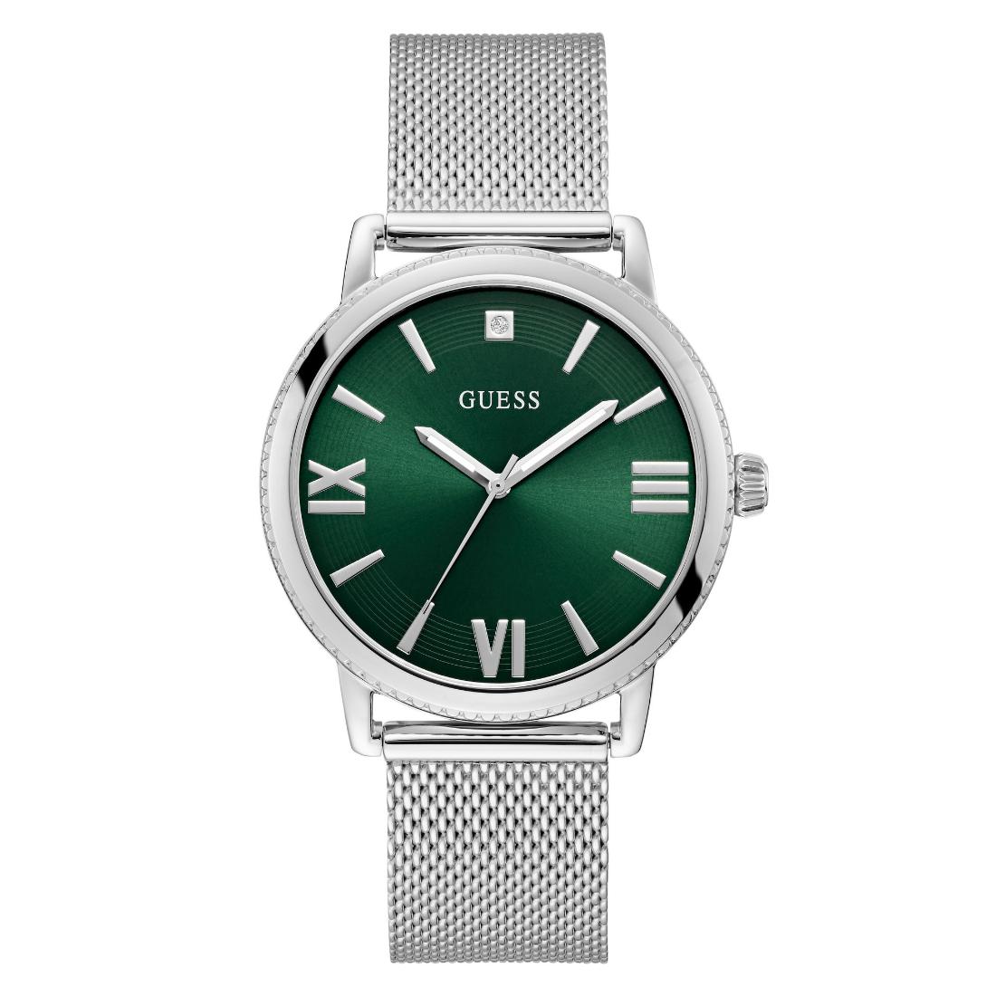 Guess Dress 42 mm Green Dial Men Analog Watch U1452G1M