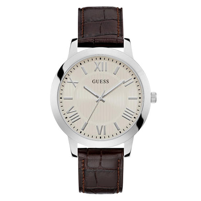 Guess Dress 44 mm White Dial Men Analog Watch- U1453G1M