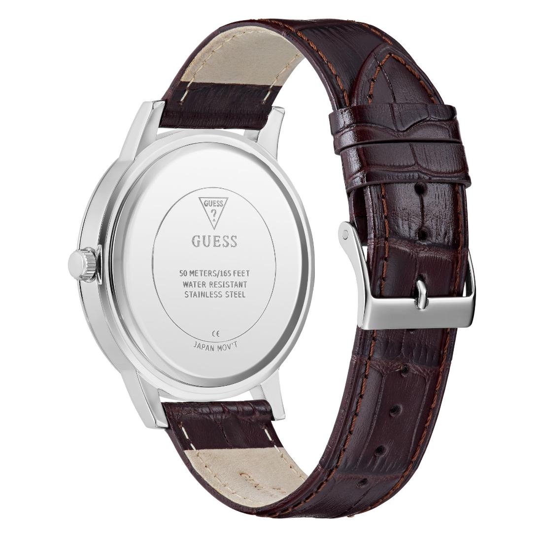 Guess Dress 44 mm White Dial Men Analog Watch- U1453G1M